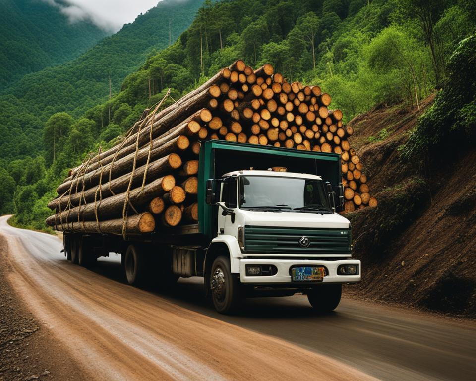 Transporting Acacia Wood