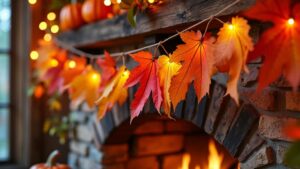 autumn leaf garland diy