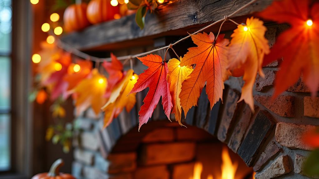 autumn leaf garland diy