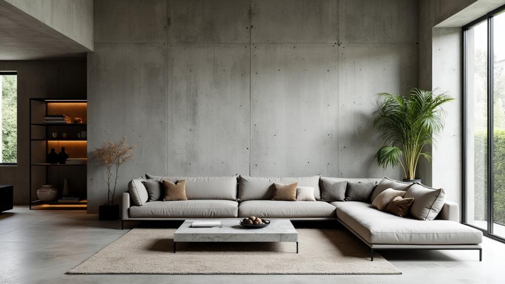 concrete and steel furniture