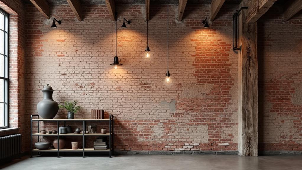 exposed brick wall designs