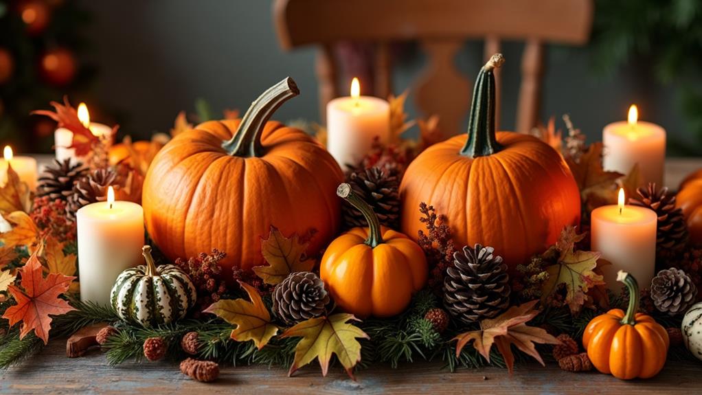 fall themed centerpiece decor ideas