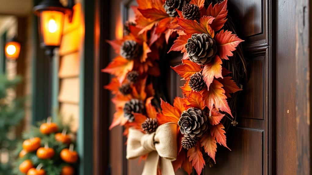 fall wreaths enhance decor