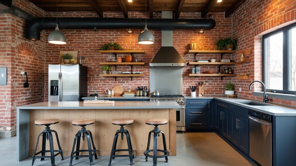 industrial aesthetic kitchen design