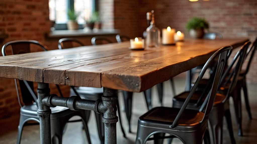 reclaimed wood industrial aesthetics