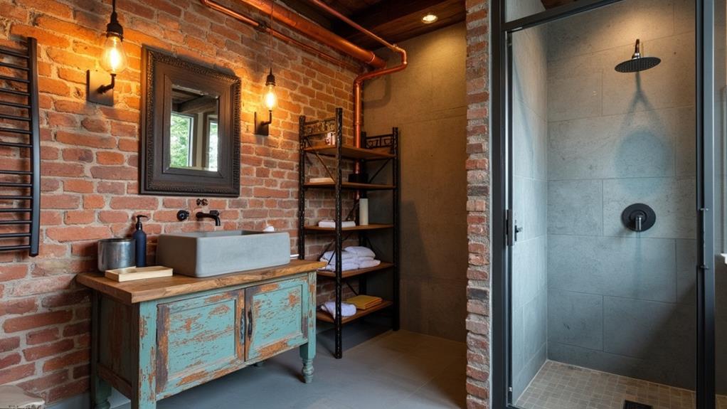 rustic industrial bathroom decor