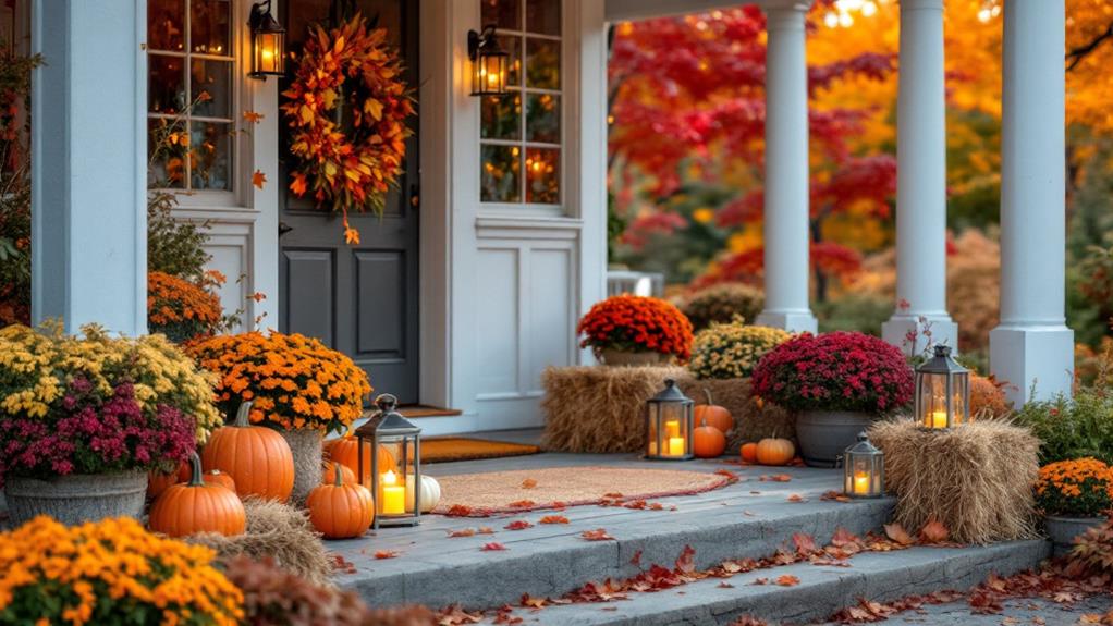 charming autumn outdoor decorations