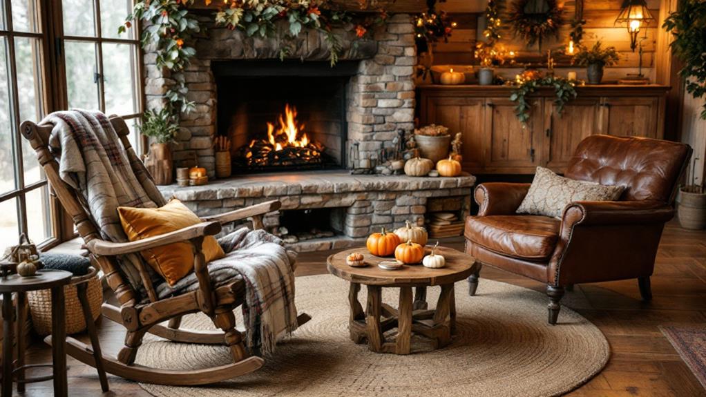 cozy cabin fall furniture