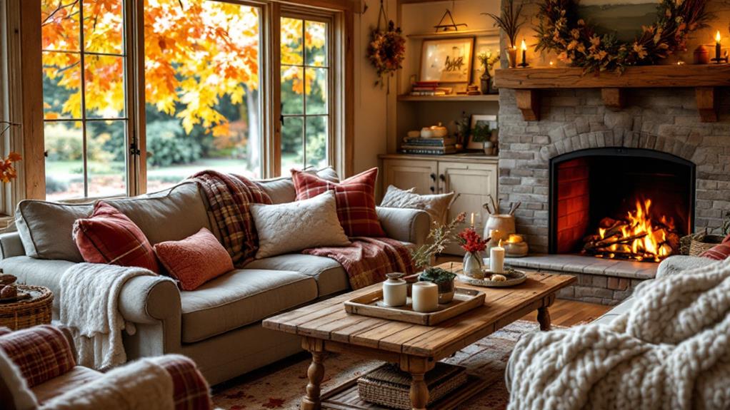 cozy farmhouse fall furniture