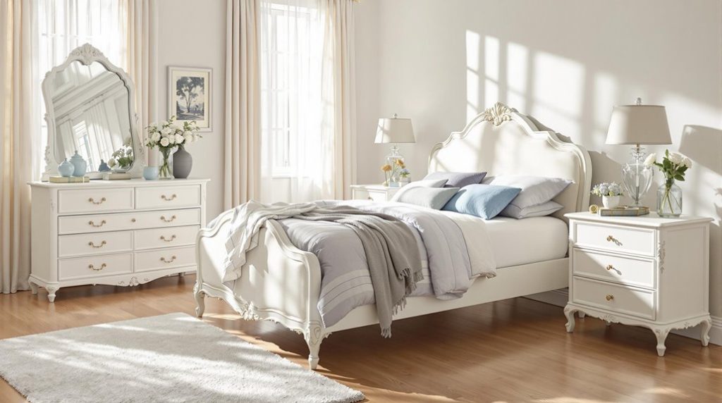 classic neutral bedroom furniture