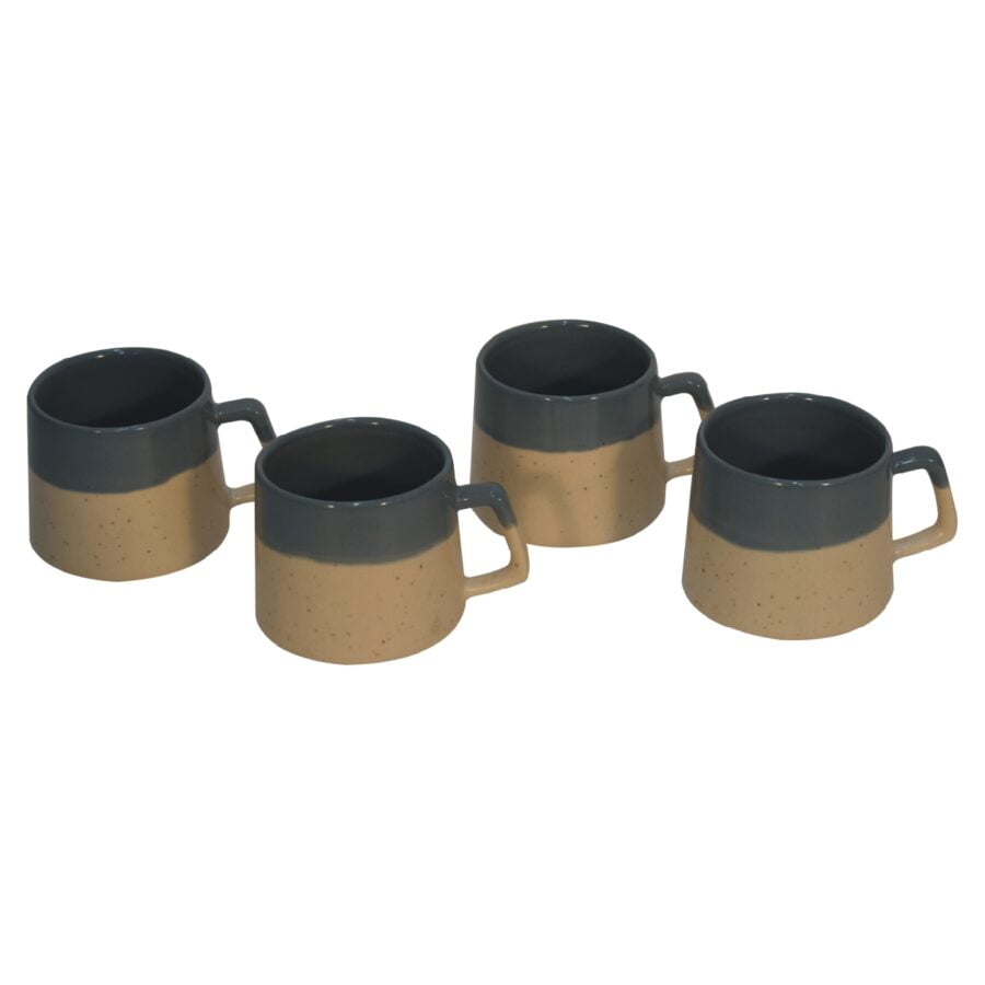 in3094 half dip grey mug set of 4