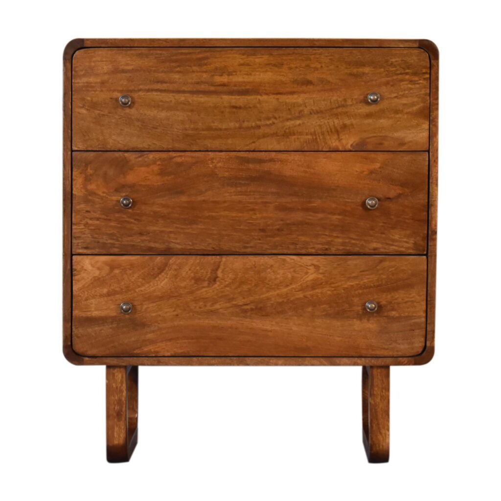 in2118 u curved chestnut chest