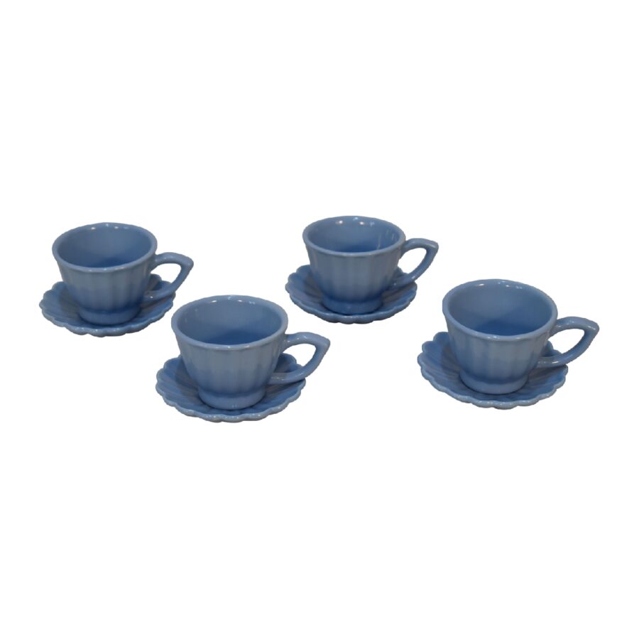 in3109 blue petal mug set of 4