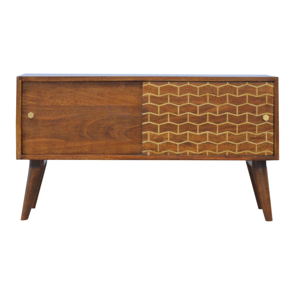 in346 gold art pattern sideboard