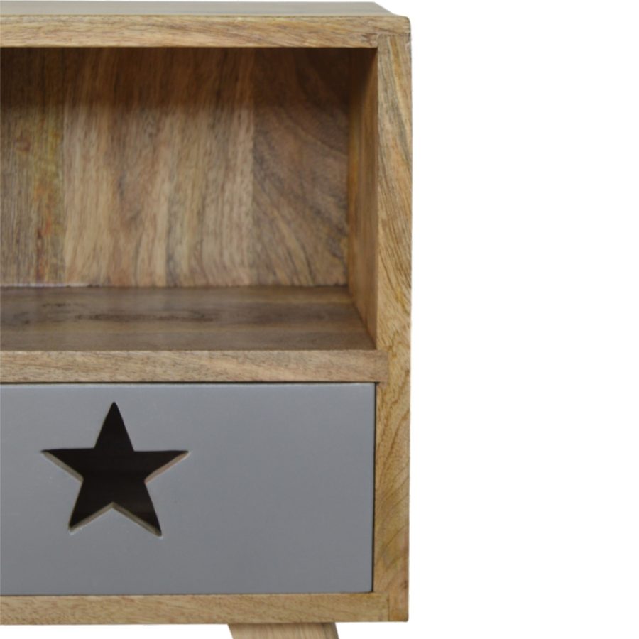 Small Star Painted Bedside - Image 4