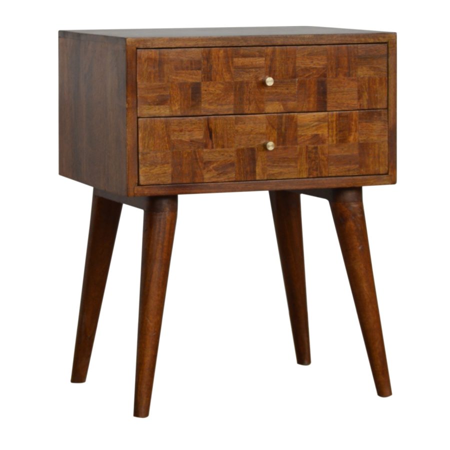 Varied Chestnut Bedside - Image 3