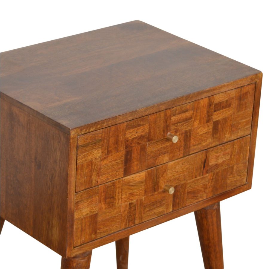 Varied Chestnut Bedside - Image 4