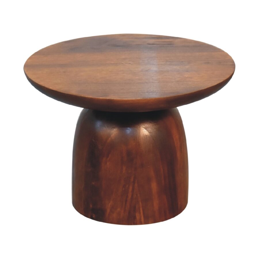 in3570 2 drawer curved oak ish coffee table