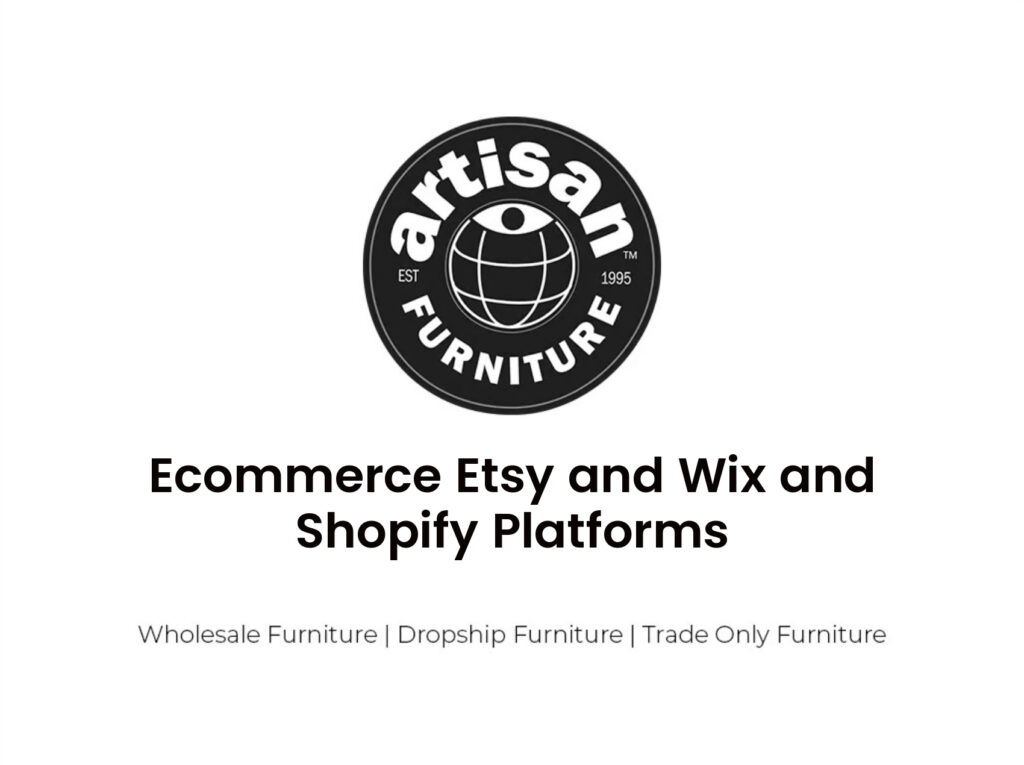 Ecommerce Etsy and Wix and Shopify Platforms