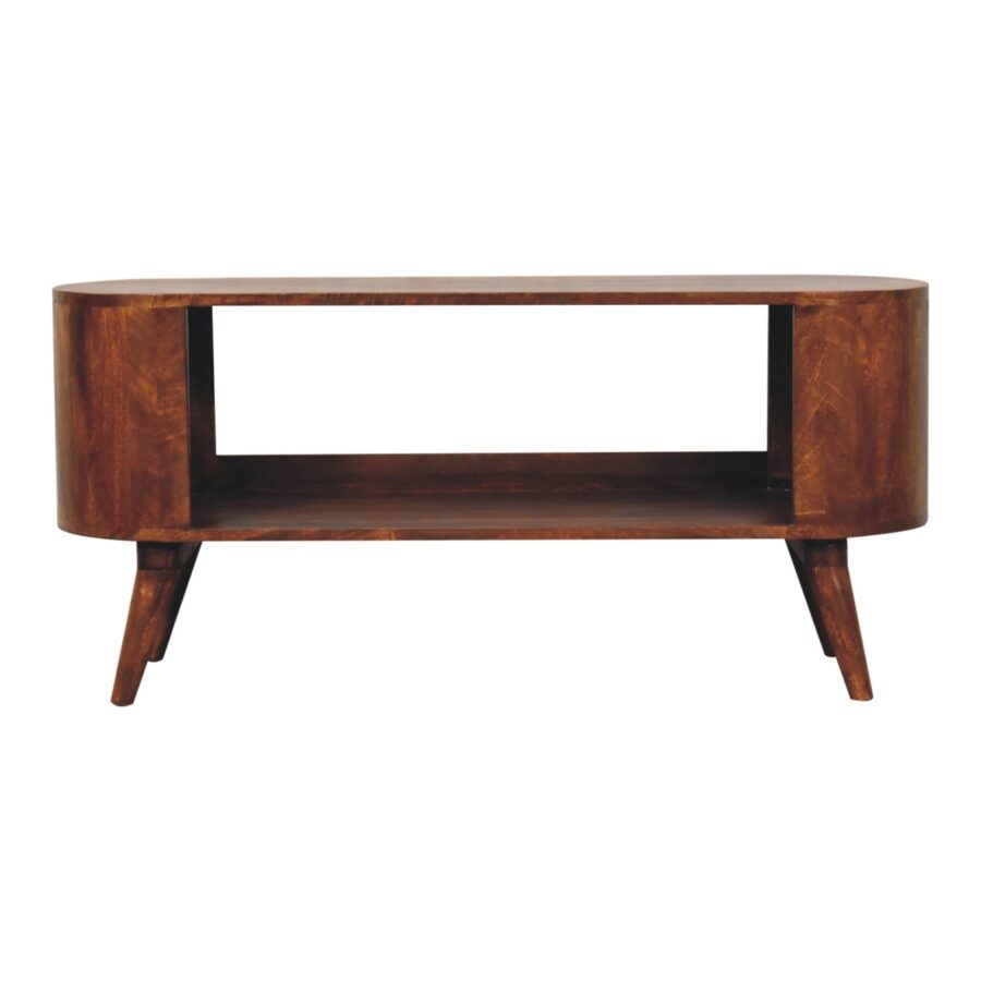 Soba Chestnut Shoe Cabinet - Image 2