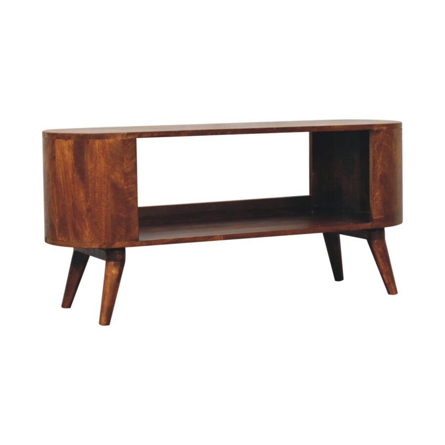 Soba Chestnut Shoe Cabinet - Image 3