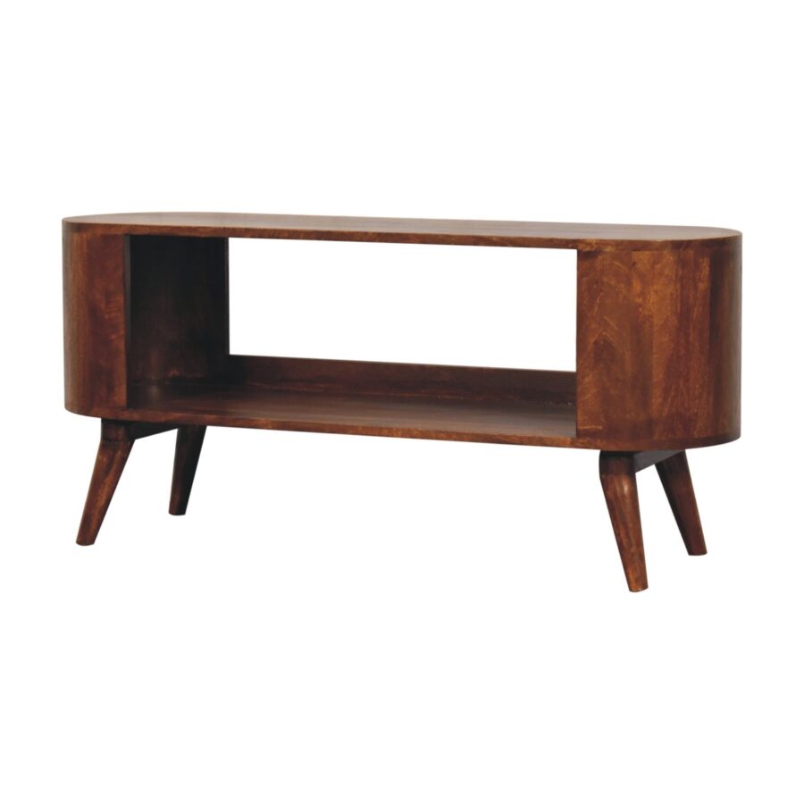 Soba Chestnut Shoe Cabinet - Image 4