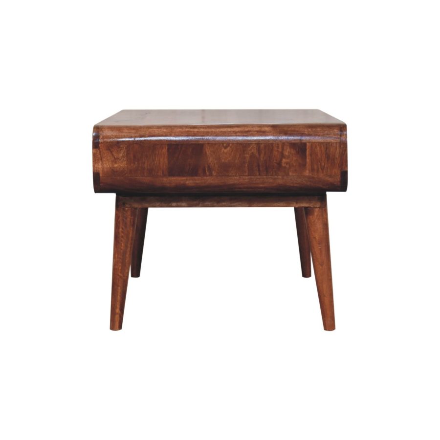 Curved Honey Caramel Coffee Table - Image 8