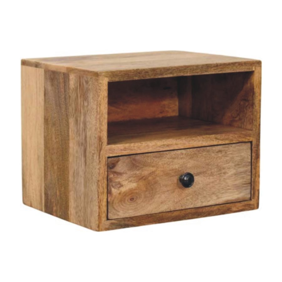 Solis 1-Drawer Oak-ish Wall Mounted Nightstand - Image 3