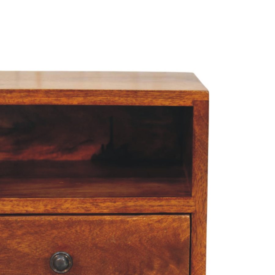 Solis 1-Drawer Chestnut Wall Mounted Nightstand - Image 5