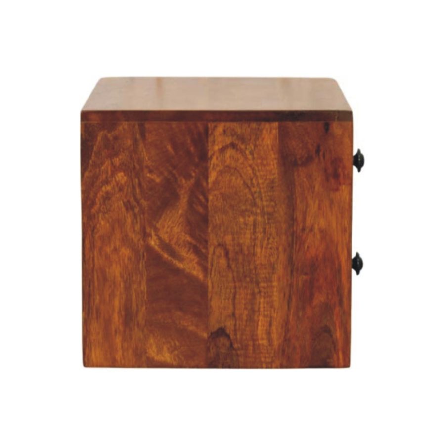 Solis 2-Drawer Chestnut Wall Mounted Nightstand - Image 9